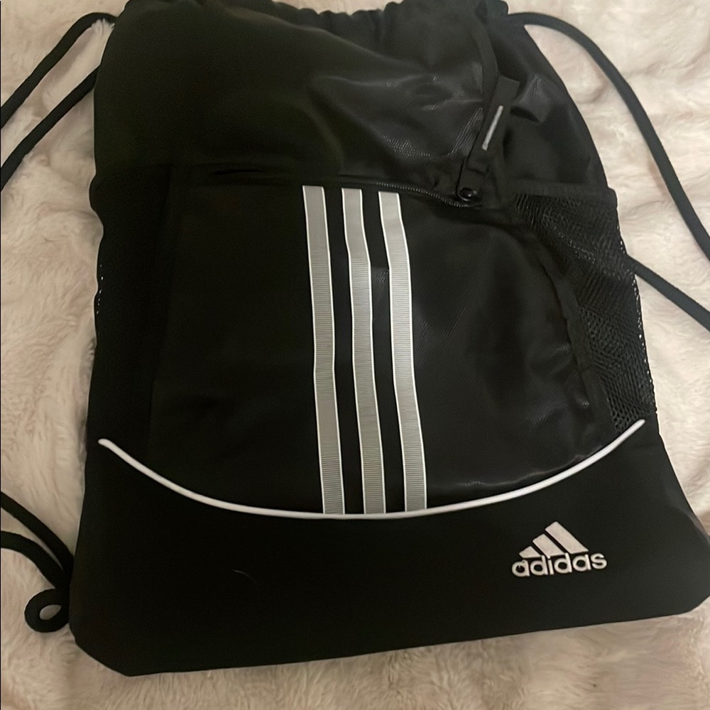 Adidas Black Bag with White Accents
